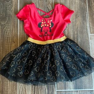 Disneys Minnie Mouse tutu leotard dress size 2T